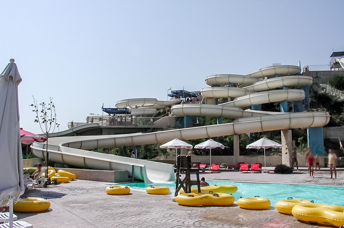 Rafting Slide - water slide at Waterpark Faliraki Rhodes