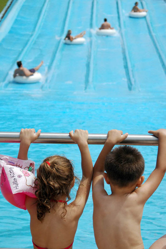 Surfing Hill - water slide at Aquafan Riccione