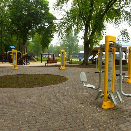 Outdoor Gym - activity zone at Aquapark Fala Łodz