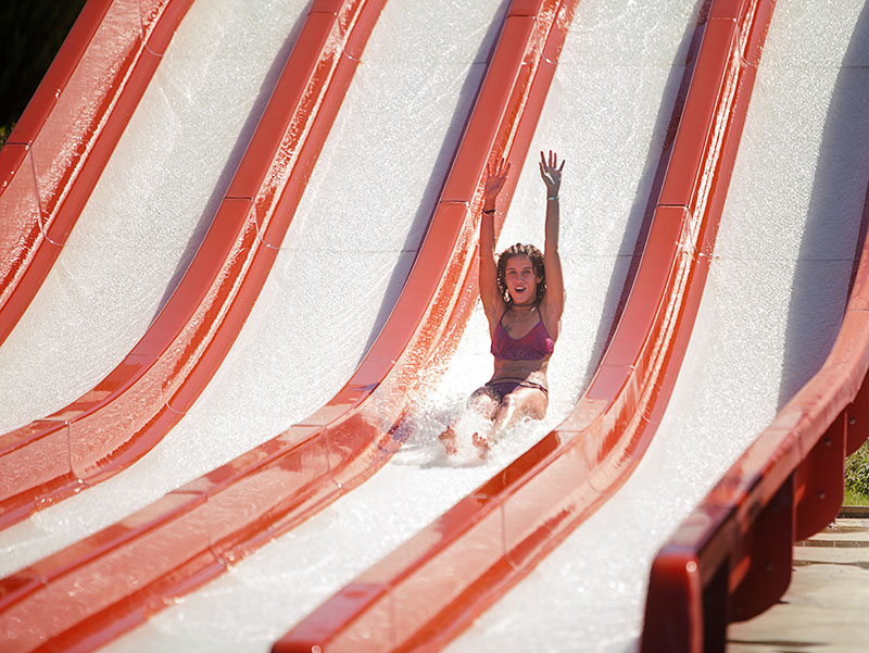 Multislide - water slide at Action Aquapark Sunny Beach