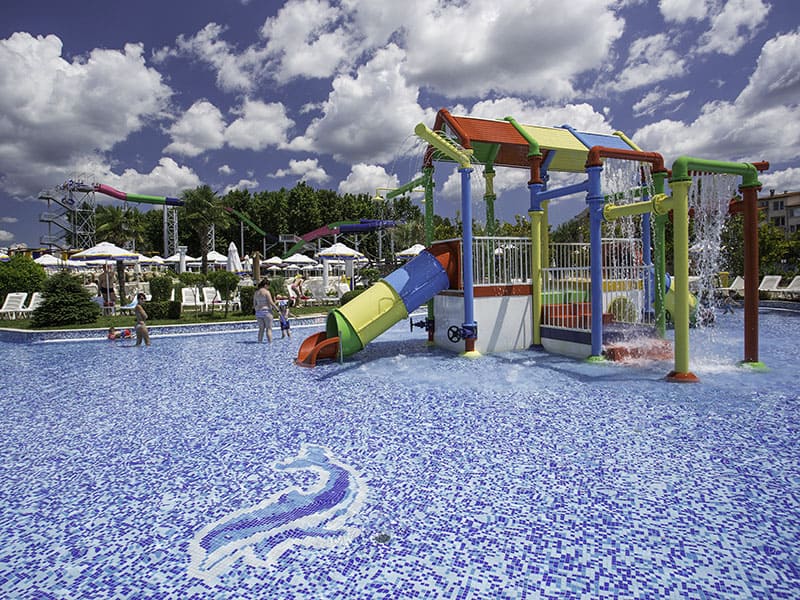 Water castle - activity zone at Action Aquapark Sunny Beach