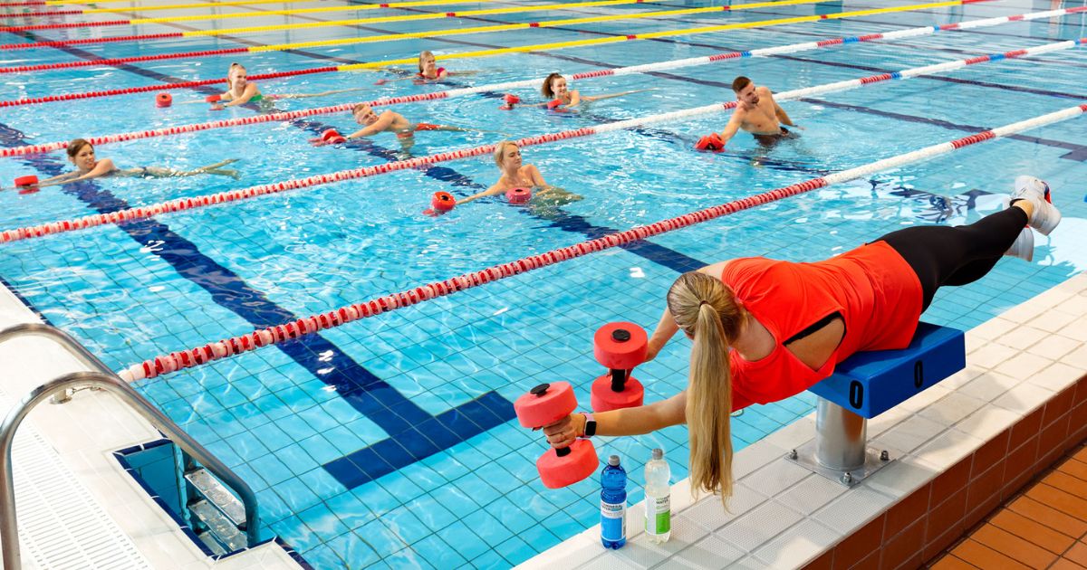 Water aerobics - service area at Aura Keskus