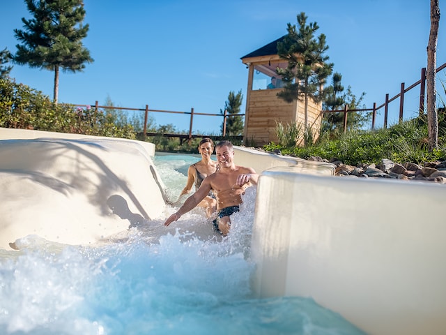 Wild river - water slide at Center Parcs Les landes de gascogne