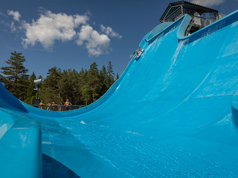 Halfpipe - water slide at Bø Sommerland