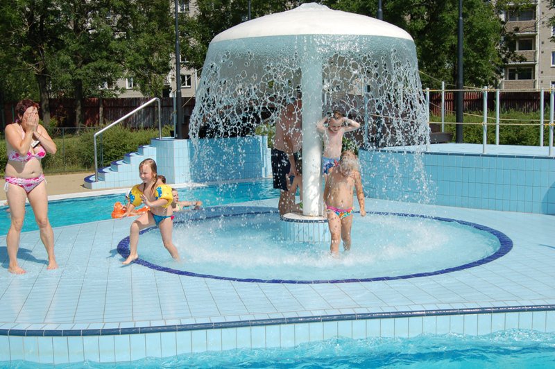 Water Mushroom - activity zone at Aquapark Klášterec nad Ohri