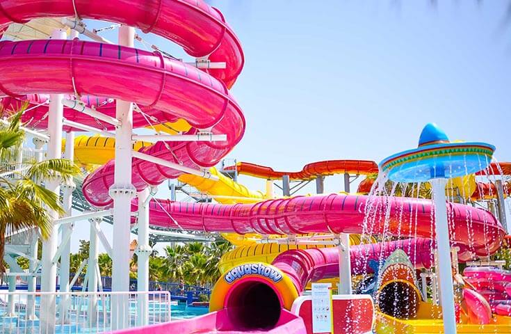 Pink Slide - water slide at Aquashow Park