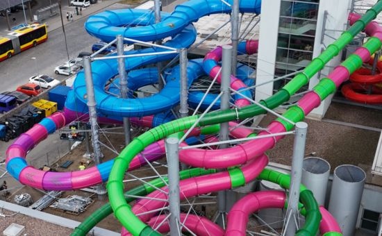 Watermelon - water slide at Aquapark Wrocław