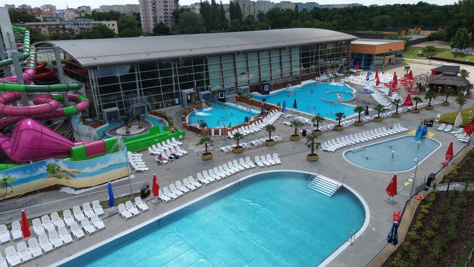 Outdoor Brine Pool - swimming pool at Aquapark Wrocław