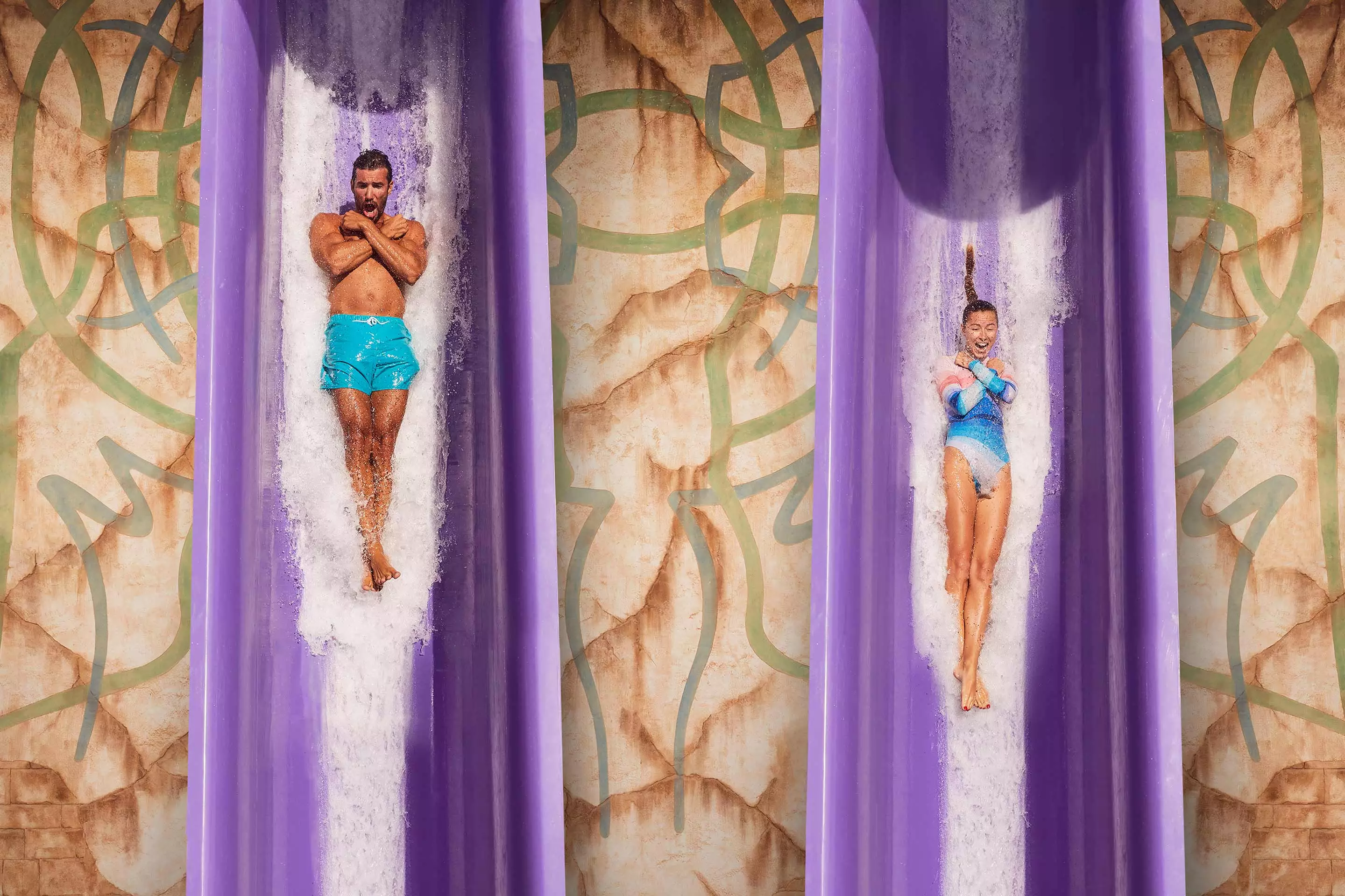 Blackout - water slide at Aquaventure World Dubai