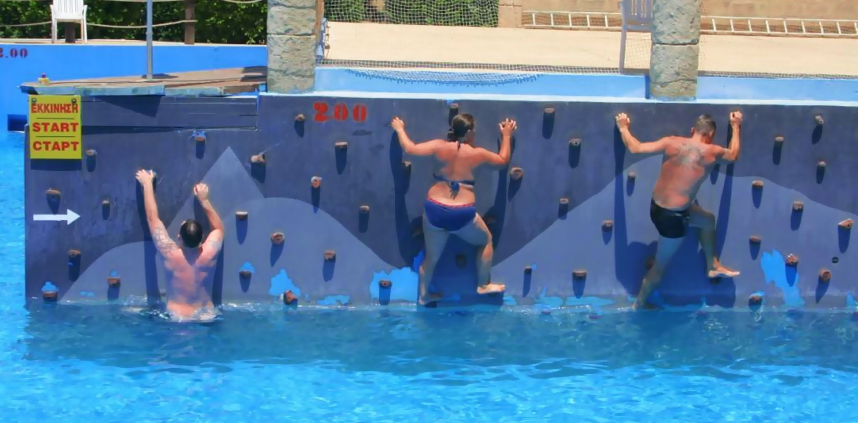 Wet Wall Climb - activity zone at Fasouri Watermania