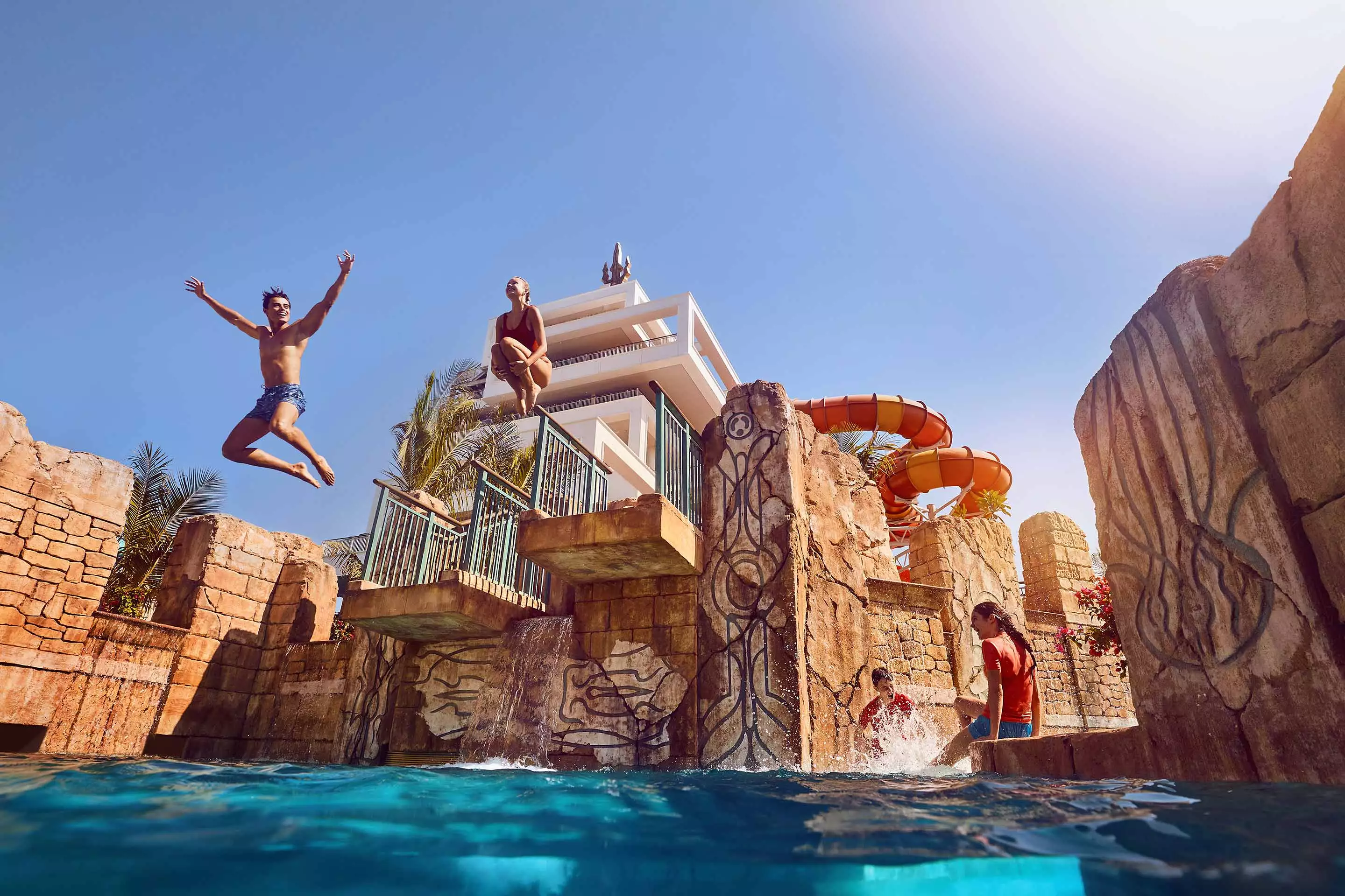 Immortal Falls - activity zone at Aquaventure World Dubai