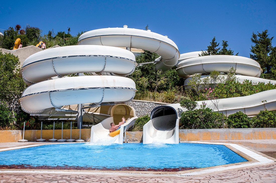 Black Hole Slides - water slide at Waterpark Faliraki Rhodes