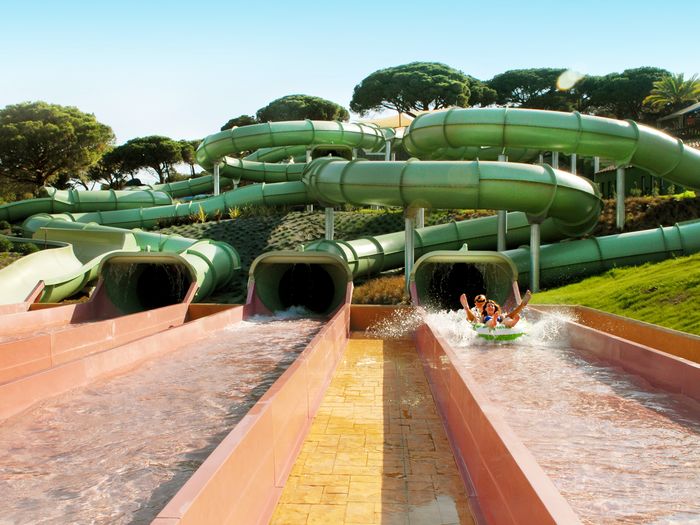 Magic Falls  - water slide at Marineland Catalunya