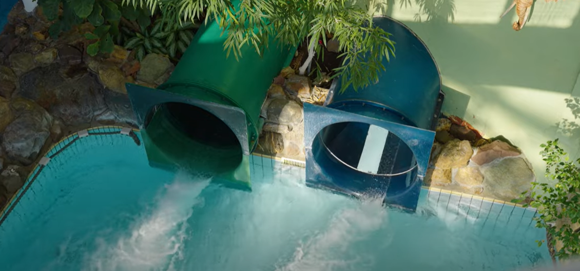 Blauwe Glijbaan - water slide at Sunparks Kempense Meren