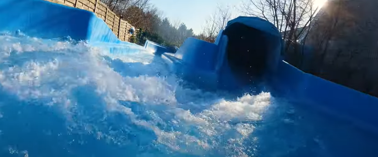 Wild river - water slide at Sunparks Kempense Meren