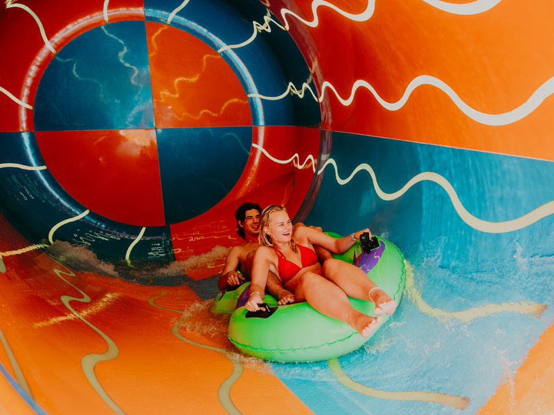 Trippeltrakta - water slide at Bø Sommerland