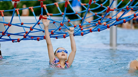 Climbing Net - activity zone at Aquapark Olešná