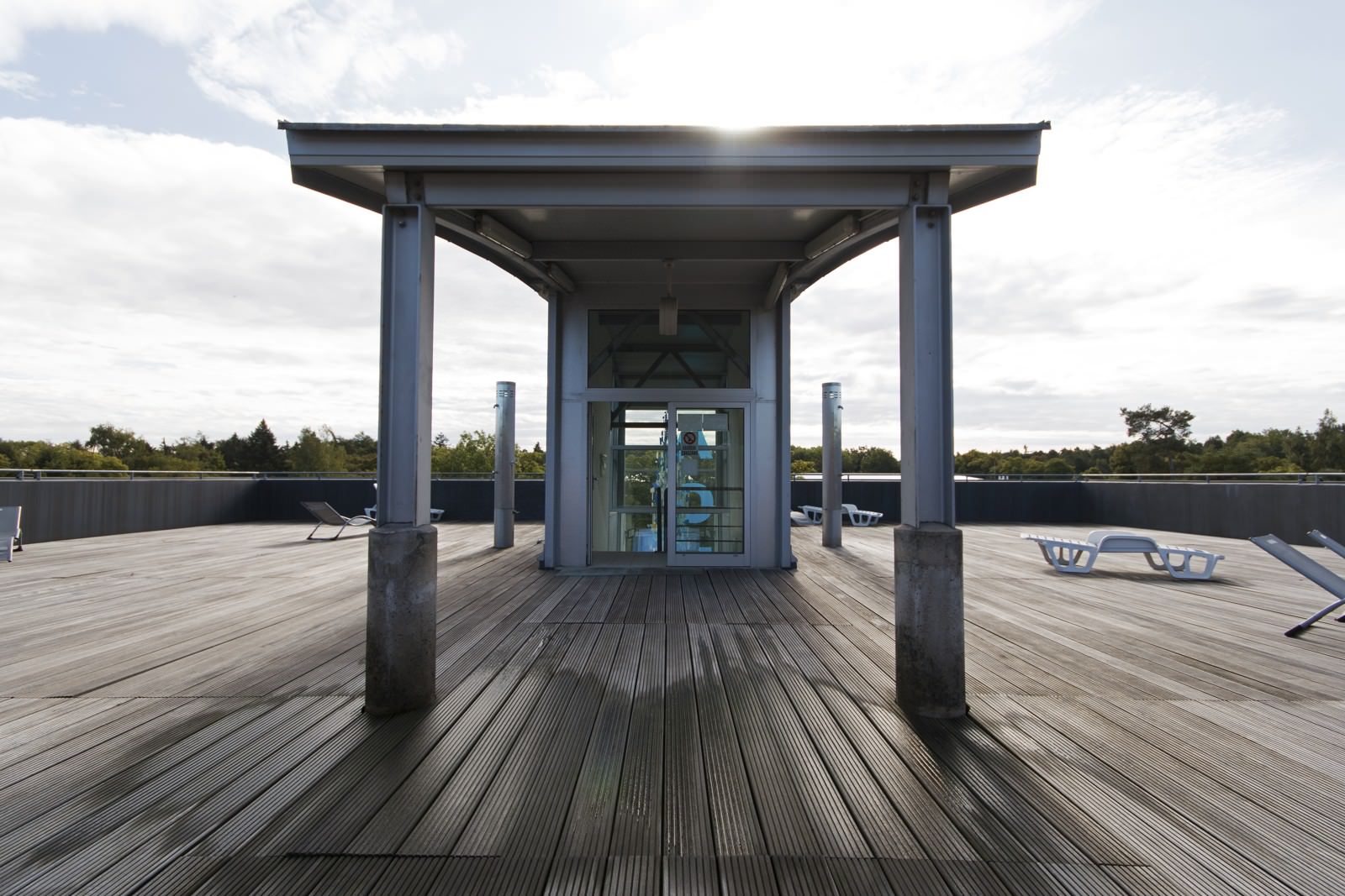Terrace - service area at Aquapark Kladno