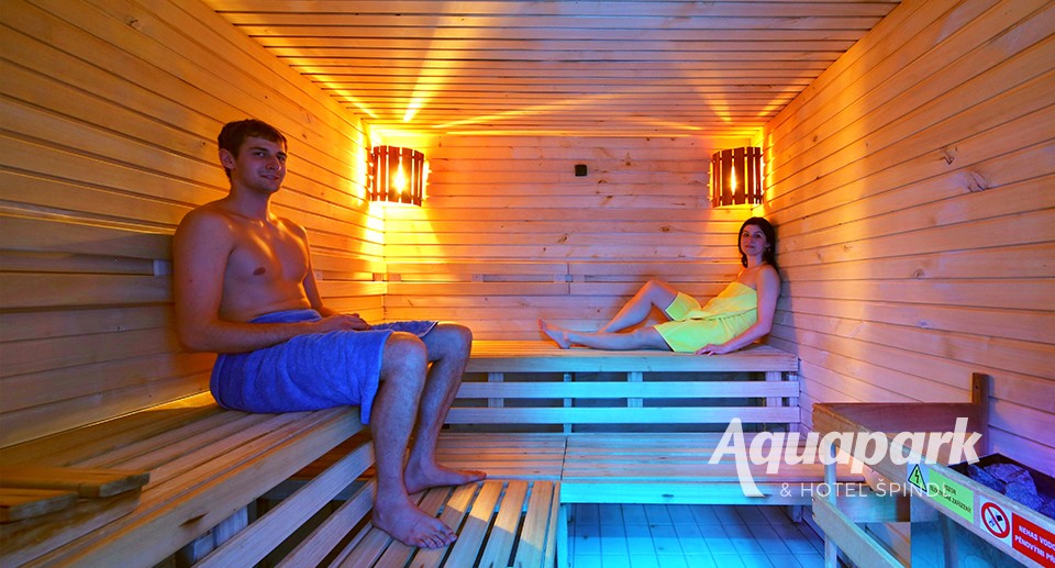Finnish Sauna - wellness area at AQUA Park Špindlerův Mlýn