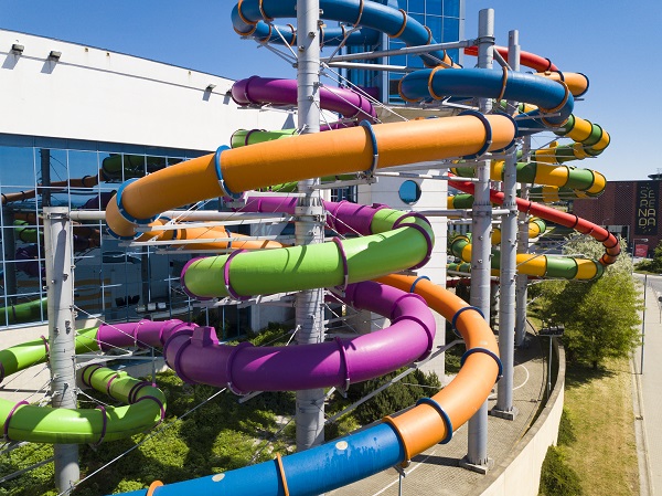 Twister - water slide at Aquapark Kraków