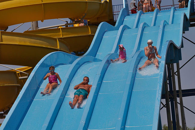4 Multi Racing Slides - water slide at Zante Water Village