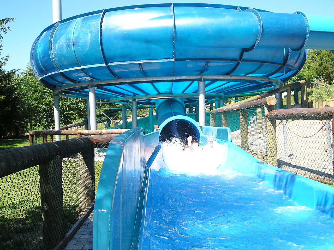 Vandslangen - water slide at Fårup Sommerland Aquapark