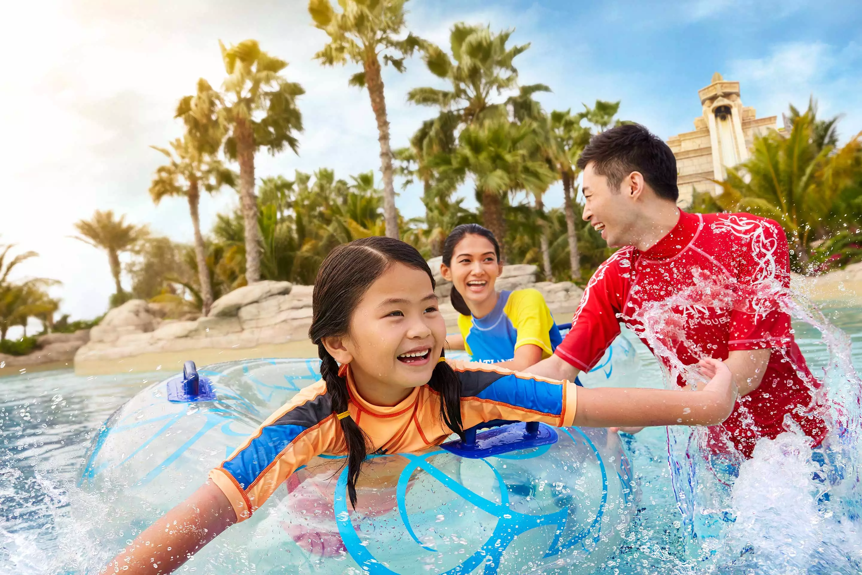 River Rapids - water slide at Aquaventure World Dubai