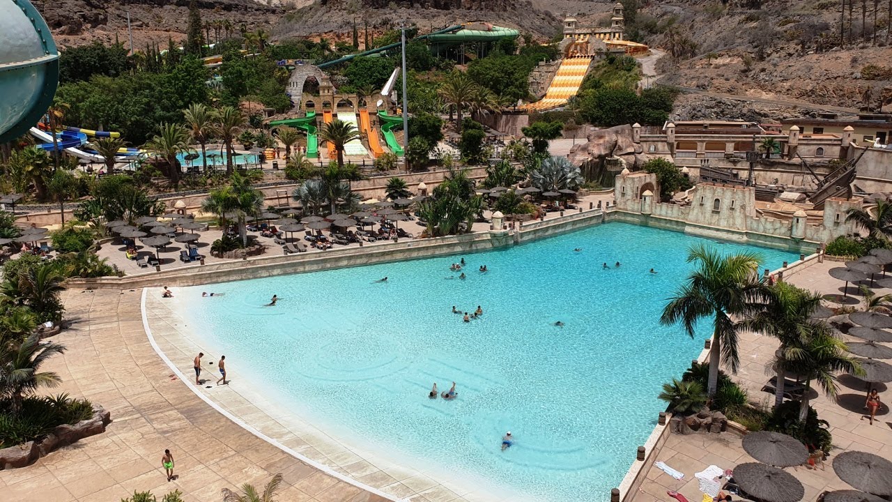 Wave pool - swimming pool at Aqualand Maspalomas