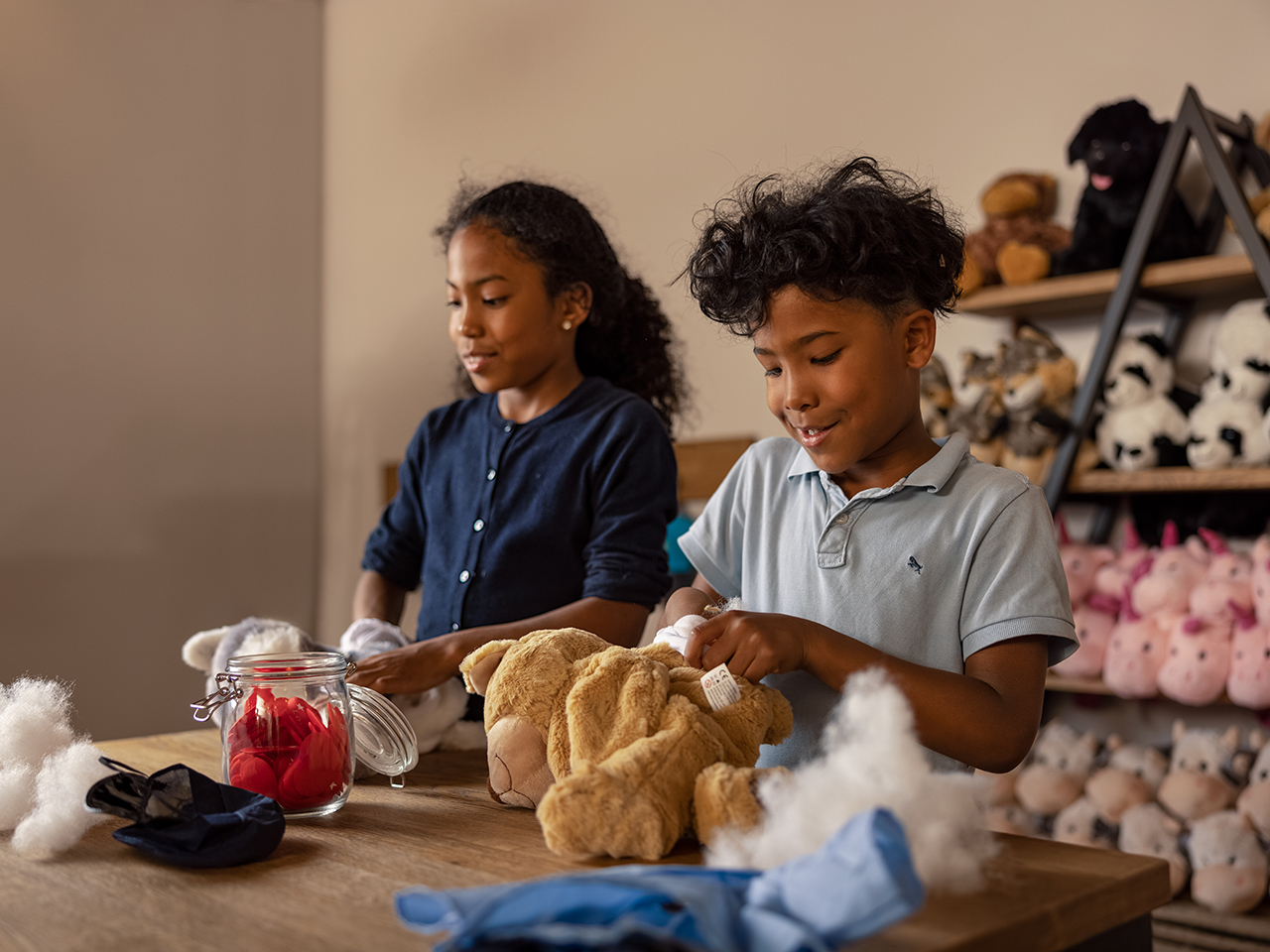 Workshop - service area at Center Parcs Port Zélande: Make your own Stuffed Animal
