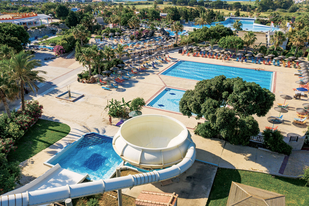 Space bowl - water slide at Lido waterpark
