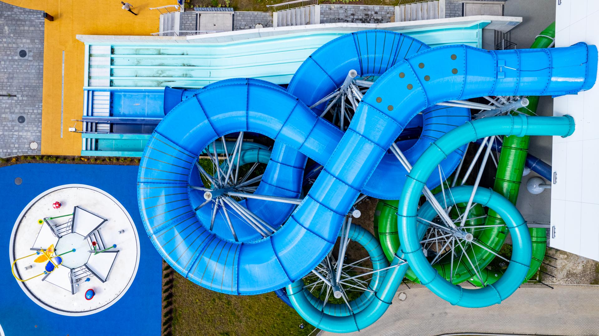 Pontonowa - water slide at Fabryka Wody