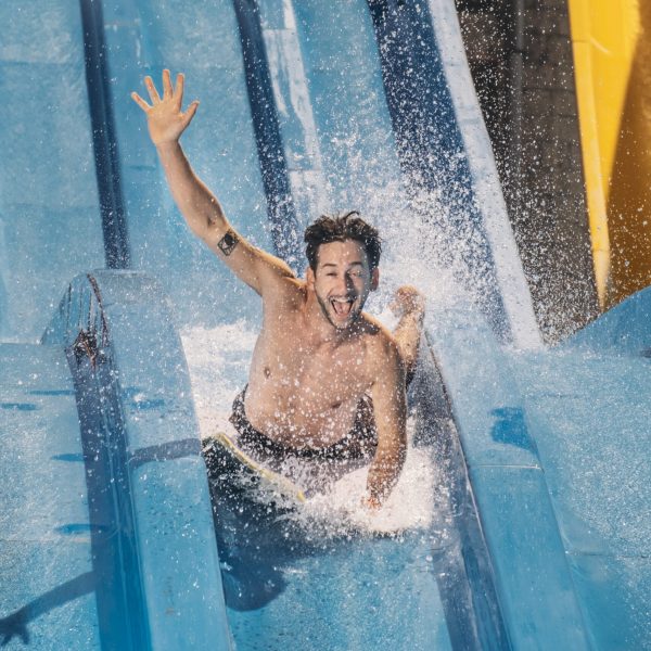 Crazy Race: 4 tracks - water slide at Aquapark Nesebar