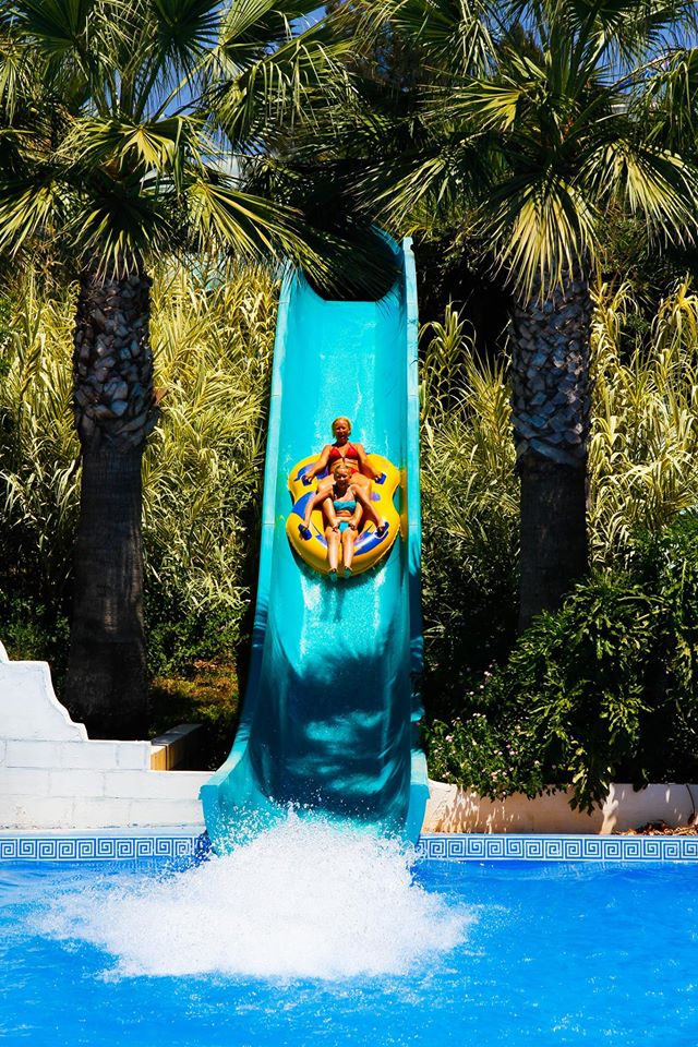 Serpentine Slides - water slide at WaterWorld Themed Waterpark