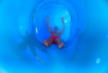 Blue Slide - water slide at Aura Keskus