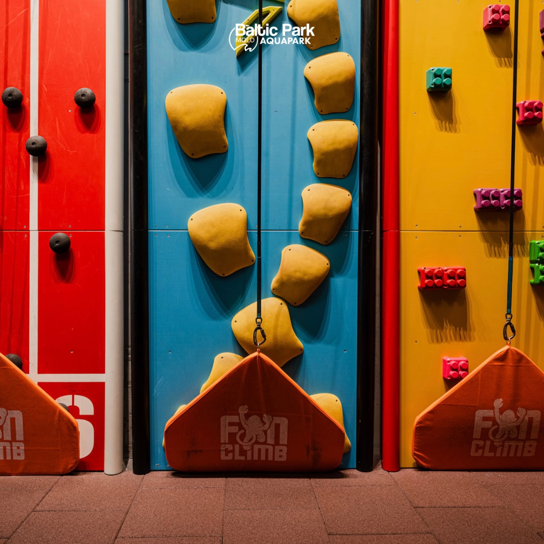Climbing Wall - activity zone at Baltic Park Molo Aquapark