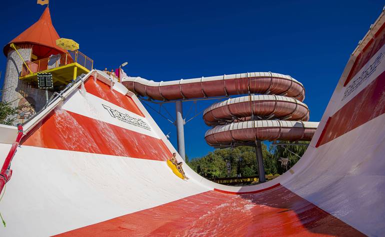 Boomerang Raft Ramp - water slide at Tatralandia