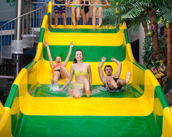 Yellow Snake - water slide at Aquapark Kraków