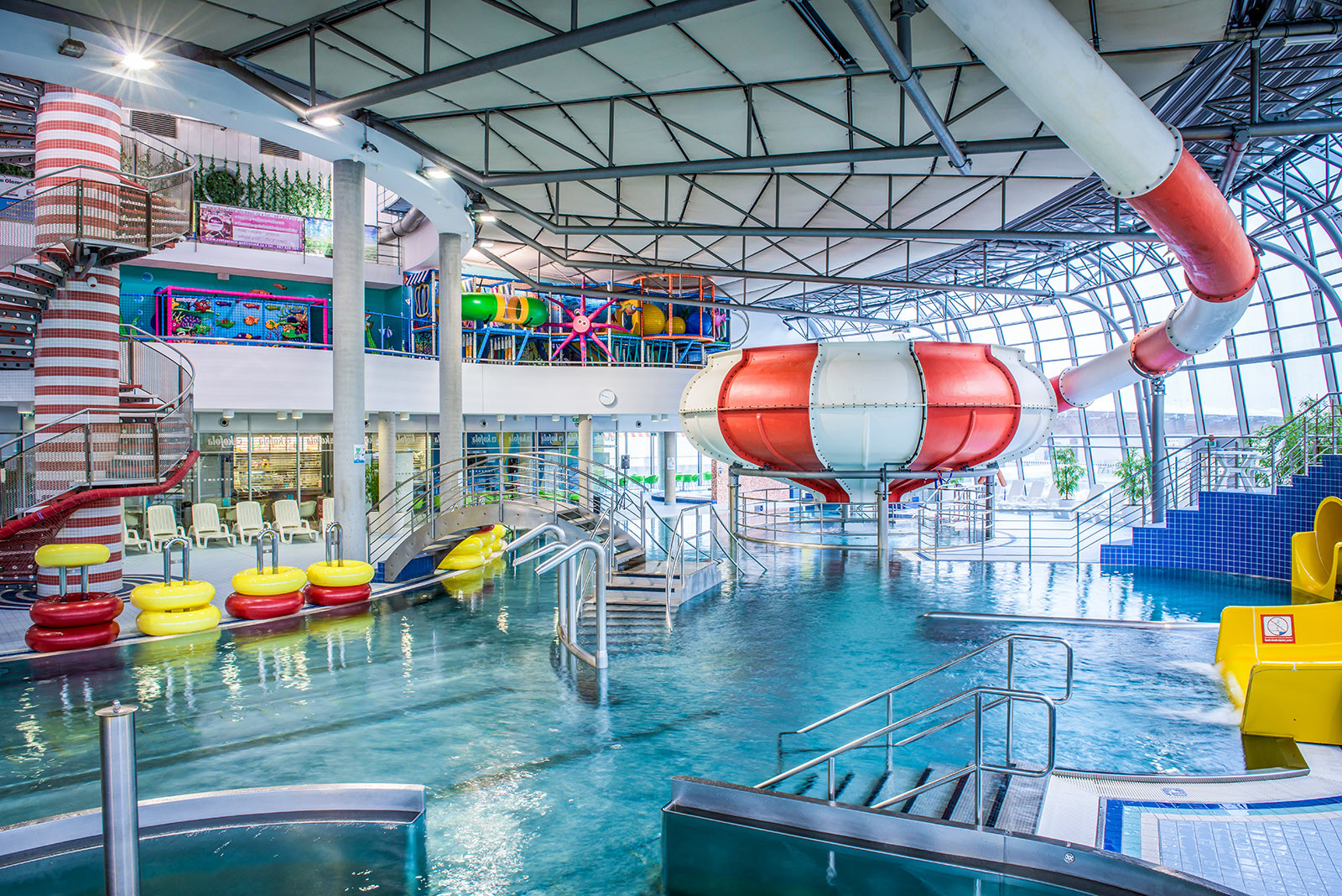 Children"s Play Structure - activity zone at Aquapark Olomouc