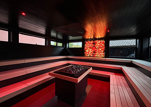 Inferno Sauna - wellness area at Aqualand Cologne