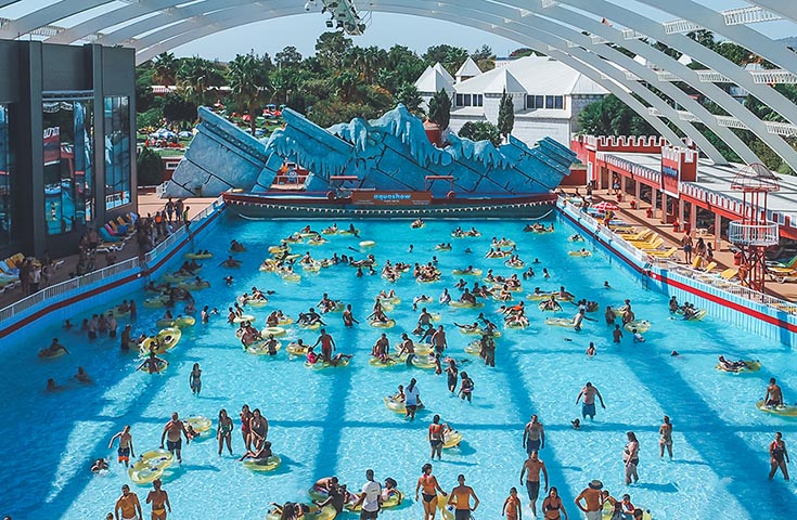 Wave Pool - swimming pool at Aquashow Park