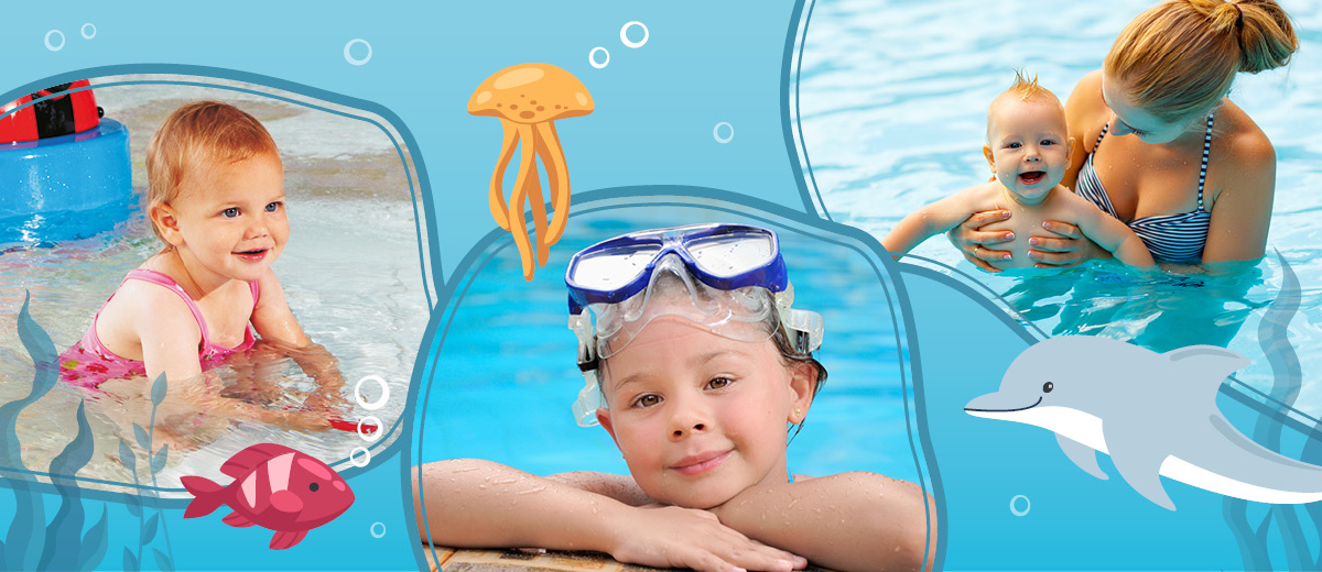 Swimming courses - activity zone at Therme Erding
