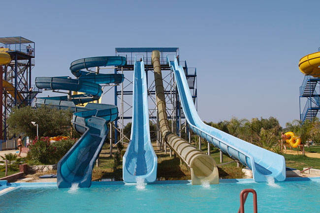 Giant Body Slide - water slide at Zante Water Village