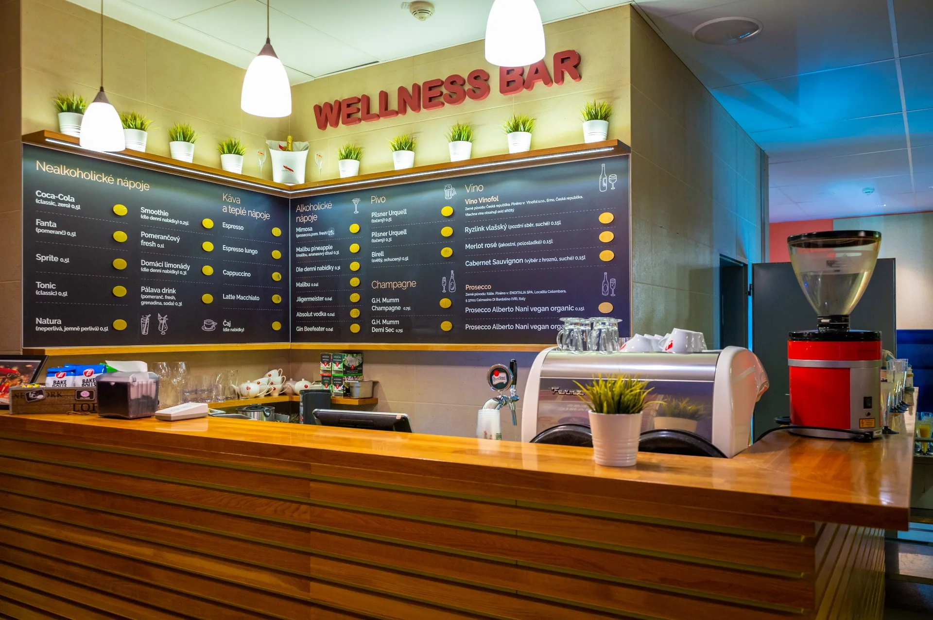 Wellness Bar - restaurant (bistro) at Aqualand Moravia