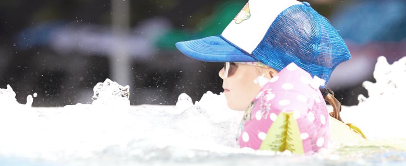 Swimming lessons - service area at Alpamare