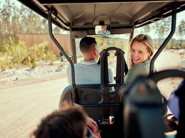Electric cart - service area at Center Parcs Erperheide