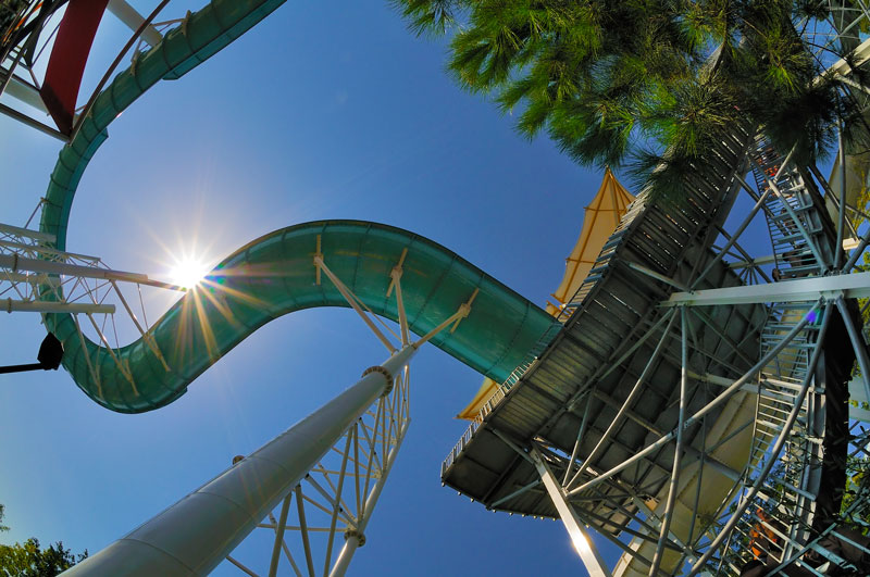 The High Slides - water slide at Aquafan Riccione