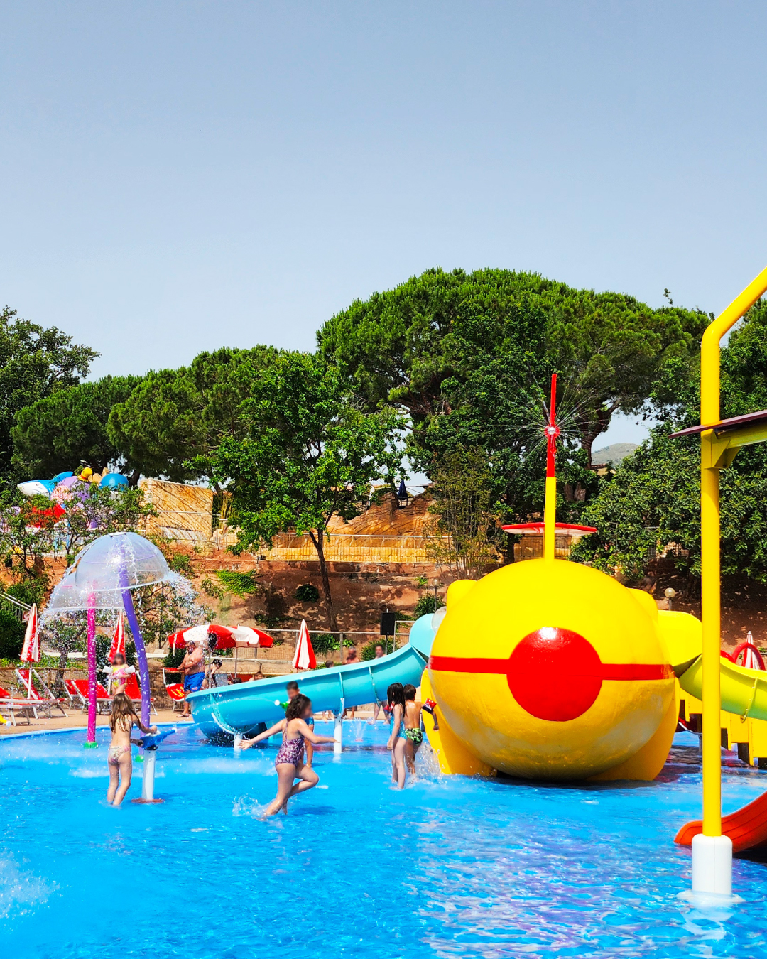 Spray Playground - activity zone at Le Caravelle Water Park