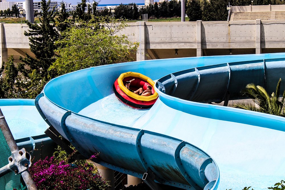 Family Rafting - water slide at Paphos Aphrodite Waterpark