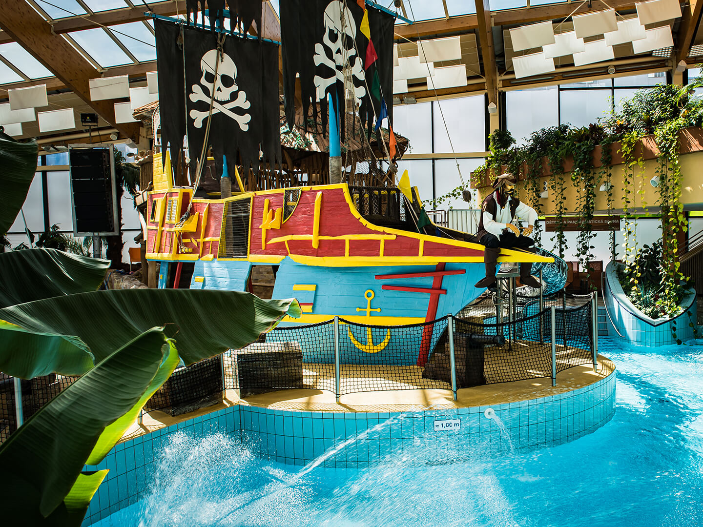 Pirate ship - activity zone at Aquapalace Prague