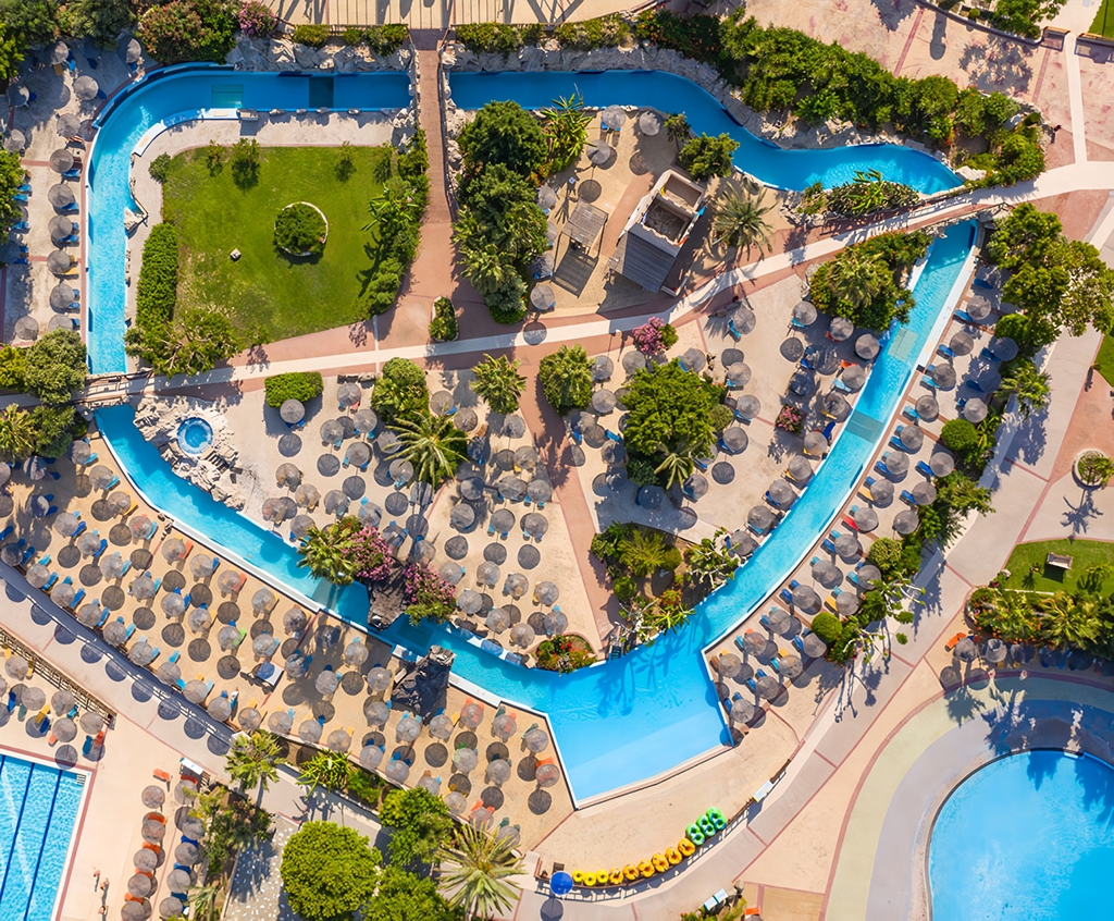 Lazy river - water slide at Lido waterpark